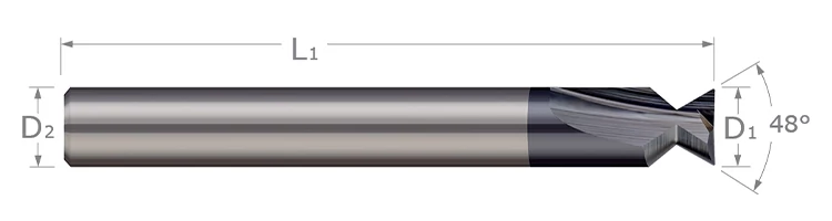 Dovetail Cutters - Parker Hannifin O - Ring Dovetail Cutters WITH Drop Hole Allowance
